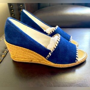 Jack Rogers Palmer Wedge in Navy